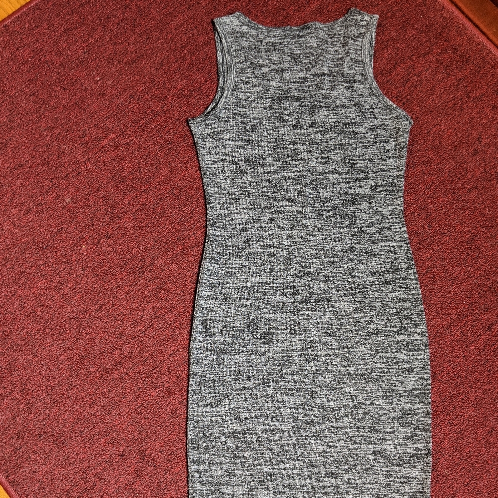 Grey dress Just below the knee stretchy